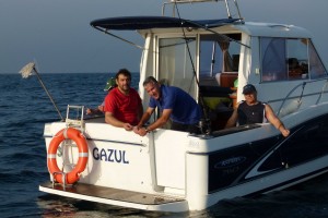 Embarcación "Gazul" durante la competición