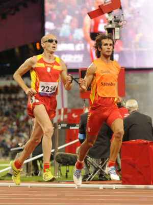 Ricardo de Pedraza en la final de los 5000 metros.