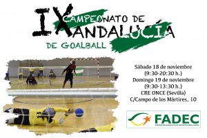 Cartel del IX Campeonato de Goalball de Andalucía